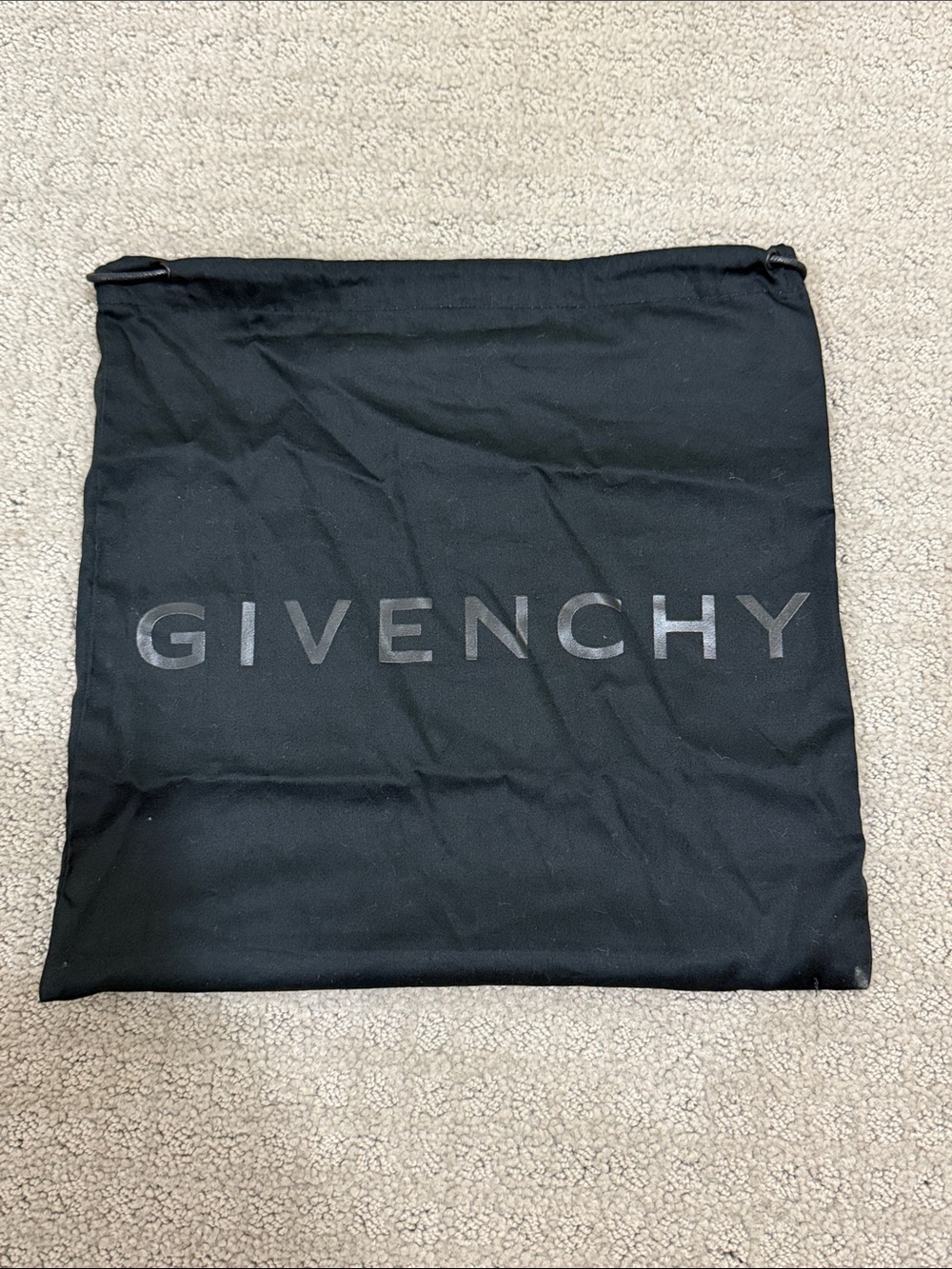 Givenchy Black Logo Dust Bag